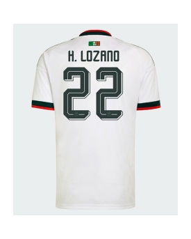 Billige Fotballdrakt Mexico Hirving Lozano #22 Replika Bortedrakt VM 2026 Kortermet Billige Fotballdrakt Mexico Hirving Lozano #22 Replika Bortedrakt VM 2026 Kortermet